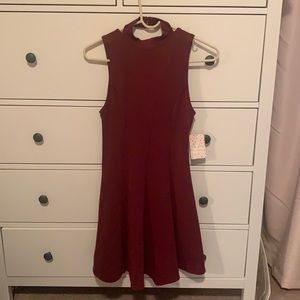 Maroon Free People dress